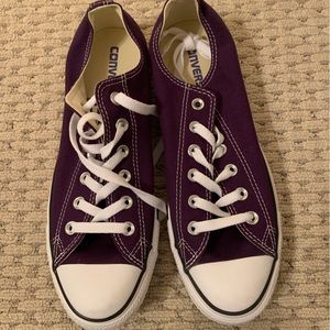 Purple low top Converse
